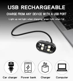 RGB Led Car Strobe Lights Motorcycle LED Flash Position Wireless Light Aircraft Airplane Helicopter Warning Lights Accessories