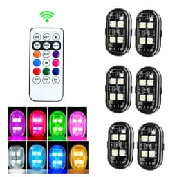 RGB Led Car Strobe Lights Motorcycle LED Flash Position Wireless Light Aircraft Airplane Helicopter Warning Lights Accessories