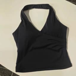 Women's Sexy V-Neck Fitness Bra Nude Sports Bra Hanging Neck Yoga Suit Vest Comfortable Breathable Gym Top for Active Wear