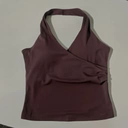 Women's Sexy V-Neck Fitness Bra Nude Sports Bra Hanging Neck Yoga Suit Vest Comfortable Breathable Gym Top for Active Wear