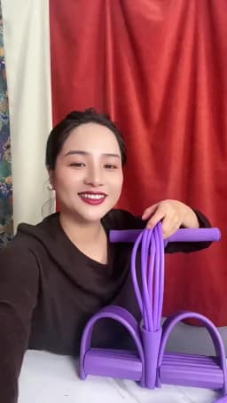 4/6 TubeElastic Yoga Pedal Puller Resistance Band Workout Pull Tension Rope for Abdomen/Waist/Leg Stretching Slimming Training