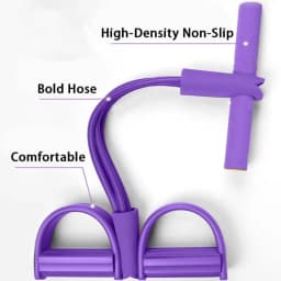4/6 TubeElastic Yoga Pedal Puller Resistance Band Workout Pull Tension Rope for Abdomen/Waist/Leg Stretching Slimming Training