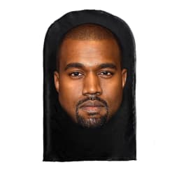 Cosplay 3D Printed Kanye Mask Stretch Mesh Full Face Mask Men Women Role Play Headdress Halloween Masquerade Balaclava Headdress