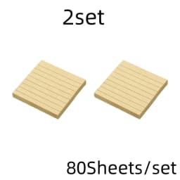 Kraft Lined Sticky Notes Self-Adhesive Stick Memo Pads Eye Protection Paper Multiple Designs Posted It Office School Supplies