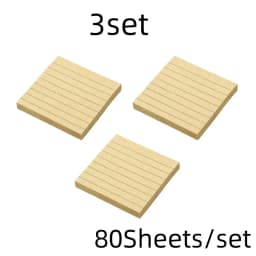 Kraft Lined Sticky Notes Self-Adhesive Stick Memo Pads Eye Protection Paper Multiple Designs Posted It Office School Supplies