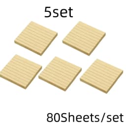 Kraft Lined Sticky Notes Self-Adhesive Stick Memo Pads Eye Protection Paper Multiple Designs Posted It Office School Supplies