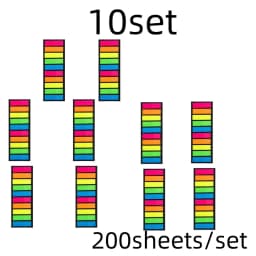 200 sheets Posted it Transparent Sticky Note Notebook Memo Pad Clear Sticky Notes Index Tabs Bookmark Stationery Office Supplies