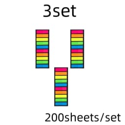 200 sheets Posted it Transparent Sticky Note Notebook Memo Pad Clear Sticky Notes Index Tabs Bookmark Stationery Office Supplies
