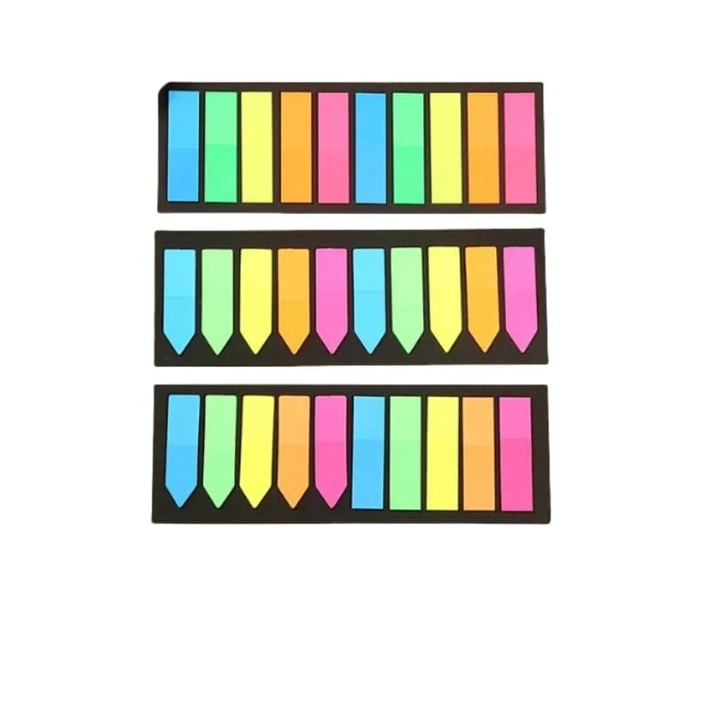 200 sheets Posted it Transparent Sticky Note Notebook Memo Pad Clear Sticky Notes Index Tabs Bookmark Stationery Office Supplies