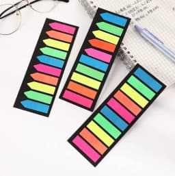 200 sheets Posted it Transparent Sticky Note Notebook Memo Pad Clear Sticky Notes Index Tabs Bookmark Stationery Office Supplies