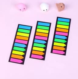 200 sheets Posted it Transparent Sticky Note Notebook Memo Pad Clear Sticky Notes Index Tabs Bookmark Stationery Office Supplies