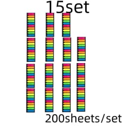 200 sheets Posted it Transparent Sticky Note Notebook Memo Pad Clear Sticky Notes Index Tabs Bookmark Stationery Office Supplies