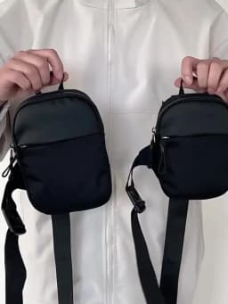 Men's Chest Bag Fashion Small Canvas Shoulder Crossbody Bags for Man Mini Cloth Sling Sport Cross Phone Male Handbag