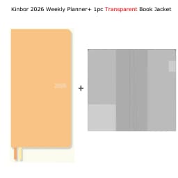 Kinbor 2026 Weekly Planner Pocket Size Notebook Week Plan Notepad Schedule Planning Book Punch Efficiency Manual Daily Writing