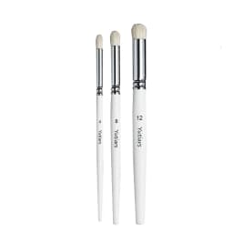 Miniature Paint Brushes Set - Premium Goat Hair Dry Brushes for Model Painting, Domed Drybrush Kit for Scale Models & Miniatures