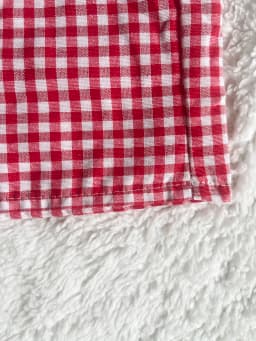 Gingham Boxer Shorts for Women Teen-girls Cute Red Gingham Check Pajamas Shorts Sleep Lounge Shorts Summer Outfit