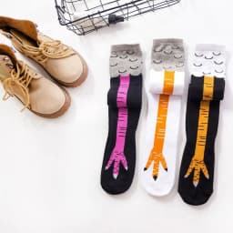 Funny Chicken Paw Stocking Over-knee 50/70CM Pressure Long Stocking for Women Personalized Realistic Chicken Feet Sports Socks #