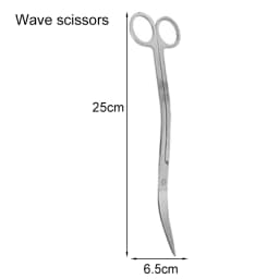Aquarium Scissors Tweezers Tool Fish Tank Plants Wave Scissors Water Grass Stainless Cleaning Tools Holder Aquarium Accessories