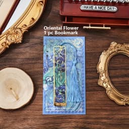Vintage Oil Painting Metal Bookmarks - Hollow Hot Stamping Long Tassel Bookmarks - Stationery Gifts for Book Clubs, Book Lovers,