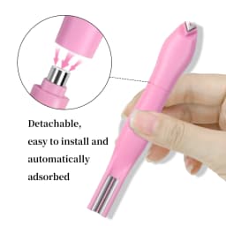 1Pcs 3-In-1 Heart Shape Cat Eye Nail Art Magnet Double Line Moon Snake French Magnet Pen for Magnetic Gel Polish Manicure Tools