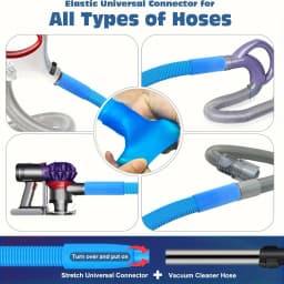 1Pc Drying machine exhaust cleaner hose - flexible yarn with elastic connector for cleaning vacuum hose accessories