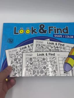 Children's Search for Items Game, Enhance Visual Perception, Fun Coloring Book, Focus and Attention, Handwriting Exercise Book