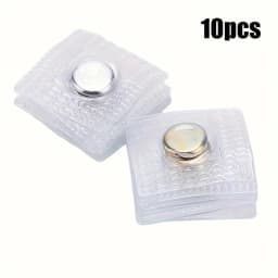 10-Pack Invisible Magnetic Snap Fasteners, 0.99cm Metal Sewing Buttons for Clothing and Bags