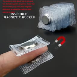 10-Pack Invisible Magnetic Snap Fasteners, 0.99cm Metal Sewing Buttons for Clothing and Bags
