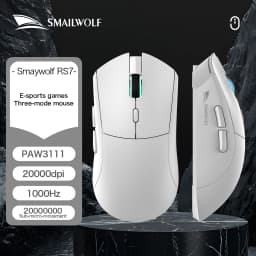 SMAILWOLF RS7 Bluetooth wireless gaming mouse PAW3311 macro driver laptop desktop computer office game 20000dpi
