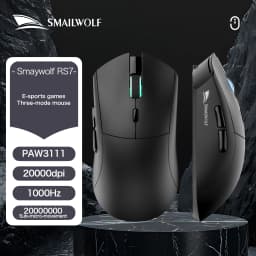 SMAILWOLF RS7 Bluetooth wireless gaming mouse PAW3311 macro driver laptop desktop computer office game 20000dpi