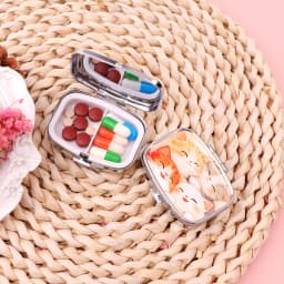 Black Cat Pill Boxes Cartoon Animal Sealed Subpackage Case Portable Travel Jewelry Box Mini Organizer Storage Medicine Case