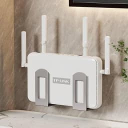 2pcs Home Router Storage Box Wall Artifact Set-top Box Wall-mounted Fixture Support Bracket Wifi Placement Rack For Living Room