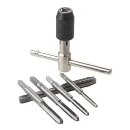 T-Handle Wrench M3 M4 M5 M6 M8 Hand Tap Reamer Thread Tapping Tool Set Adjustable Machine Screw Thread Tapping Drill Bit