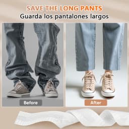 iLMH Self Adhesive Pants Hem Tape No Sew Iron on Trouser Edge Hemming Strip DIY Fabric Adhesive Tape for Quick Fix Jean Clothing