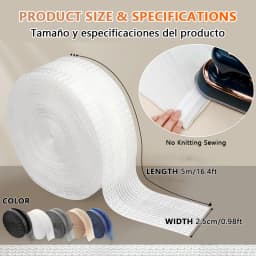 iLMH Self Adhesive Pants Hem Tape No Sew Iron on Trouser Edge Hemming Strip DIY Fabric Adhesive Tape for Quick Fix Jean Clothing