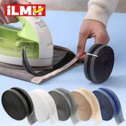 iLMH Self Adhesive Pants Hem Tape No Sew Iron on Trouser Edge Hemming Strip DIY Fabric Adhesive Tape for Quick Fix Jean Clothing