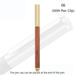 High Quality Wood Body Ballpoint Pen Brass Business Fountain Pen Students Gift Gel Pen School Office Supplies