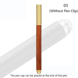 High Quality Wood Body Ballpoint Pen Brass Business Fountain Pen Students Gift Gel Pen School Office Supplies