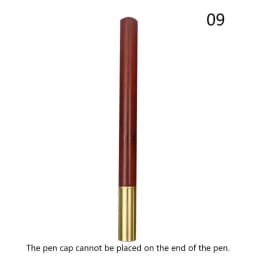 High Quality Wood Body Ballpoint Pen Brass Business Fountain Pen Students Gift Gel Pen School Office Supplies