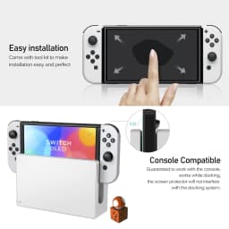 9H Tempered Glass for Nintendo Switch OLED Switch2 2 Screen Protector, HD Clear Anti-scratch Protective Glass Film Accessories