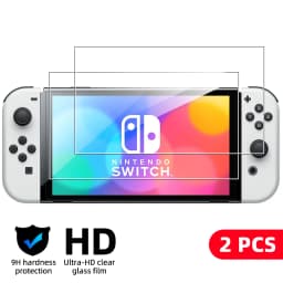 9H Tempered Glass for Nintendo Switch OLED Switch2 2 Screen Protector, HD Clear Anti-scratch Protective Glass Film Accessories