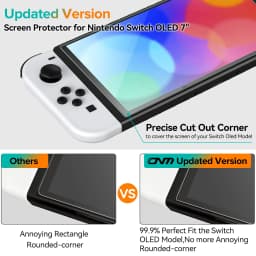 9H Tempered Glass for Nintendo Switch OLED Switch2 2 Screen Protector, HD Clear Anti-scratch Protective Glass Film Accessories
