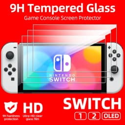9H Tempered Glass for Nintendo Switch OLED Switch2 2 Screen Protector, HD Clear Anti-scratch Protective Glass Film Accessories