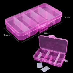 10Grids 15Grids Plastic Organizer Storage Container Jewelry Organizer Box with Adjustable Dividers for Beads Crafts Jewelry DIY