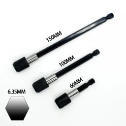 1/4 Inch Hex Shank Quick Release Screwdriver Bit Holder Extension Bar Magnetic Bit Holder Extension 60mm 100mm 150mm