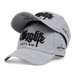 2025 Fashion Fastball CAP Thuglife Embroidery Hiphop Baseball Cap Snapback Hat Adult Outdoor Casual Sun Casual Bone Dropshipping