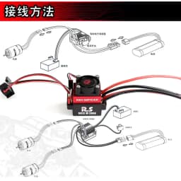 RC Ship & Boat R/C Hobby 6-12V Brushed Motor Speed Controller ESC 320A Brushed Motor Speed Controller ESC RC Car Boat S99 R65