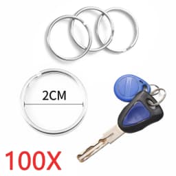 30mm/25mm/20mm Metal Key Rings Keychain Sets Keyfob Anti-rust KeyRings Key Chains Car Key Pendant Split