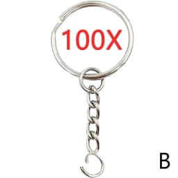 30mm/25mm/20mm Metal Key Rings Keychain Sets Keyfob Anti-rust KeyRings Key Chains Car Key Pendant Split