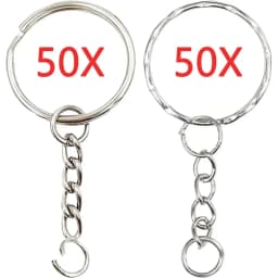 30mm/25mm/20mm Metal Key Rings Keychain Sets Keyfob Anti-rust KeyRings Key Chains Car Key Pendant Split